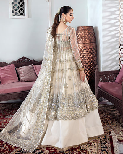 Meeral Embroidered Net 3-Piece Suit WS-22 - Meherma Wedding Formals Collection