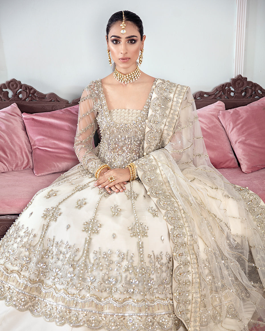 Meeral Embroidered Net 3-Piece Suit WS-22 - Meherma Wedding Formals Collection