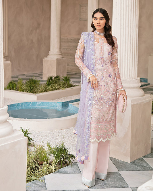 Reyna Embroidered Net 4-Piece Suit MG-08 Mirabella Collection