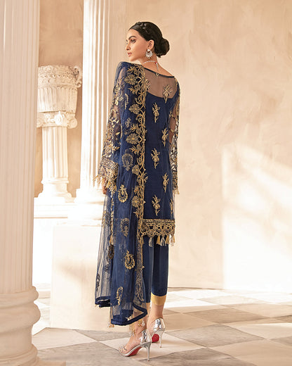 Oriana Embroidered Net 4-Piece Suit MG-04 Mirabella Collection