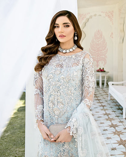 Avenir Embroidered Net 3-Piece Suit WS-01- Fleur De Rose Wedding Formals