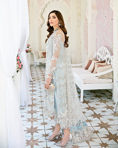 Avenir Embroidered Net 3-Piece Suit WS-01- Fleur De Rose Wedding Formals