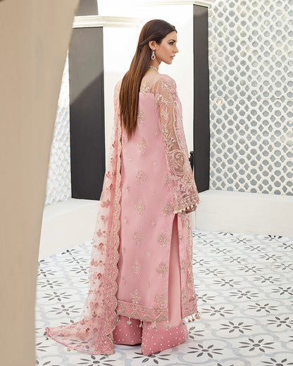 Roselyn Embroidered Net 3-Piece Suit D-5 Gulaal Unstitched Luxury Formals Eid Collection