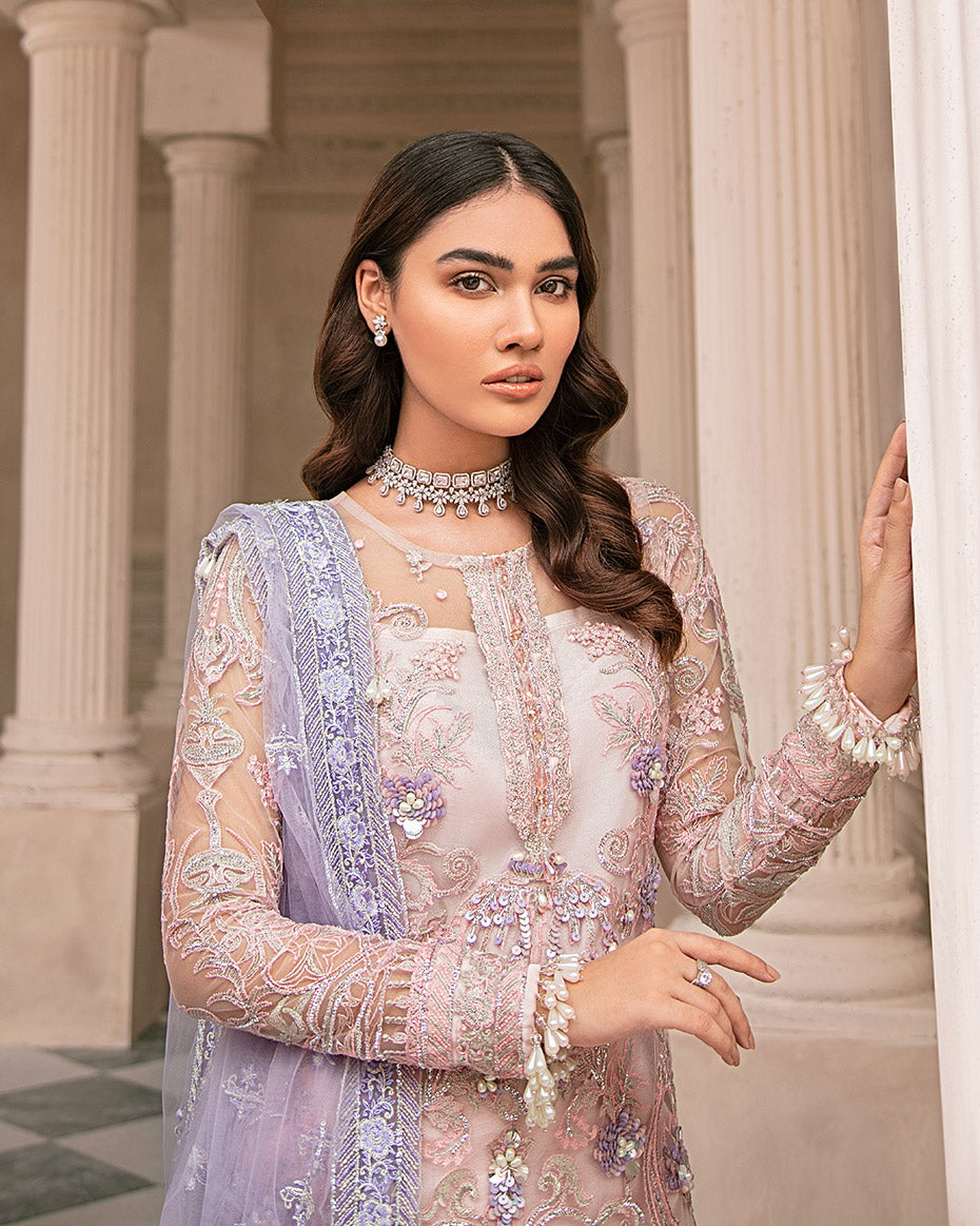 Reyna Embroidered Net 4-Piece Suit MG-08 Mirabella Collection