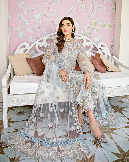 Avenir Embroidered Net 3-Piece Suit WS-01- Fleur De Rose Wedding Formals