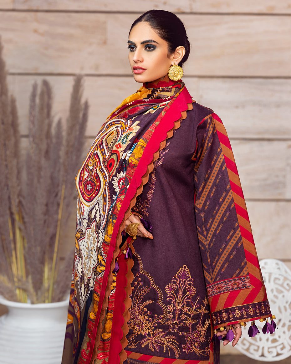 GW-08 Gulaal Winter Shawl