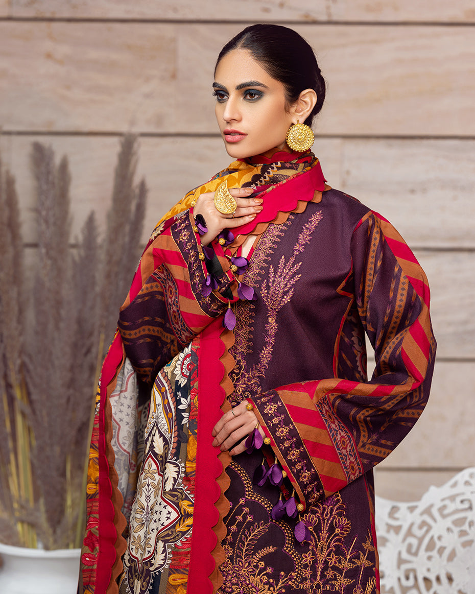 GW-08 Gulaal Winter Shawl