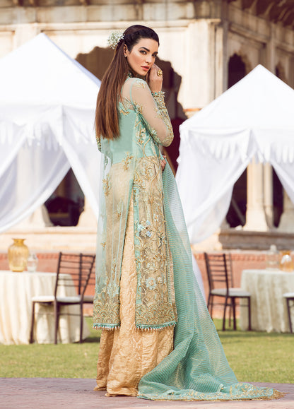 Mehrbano Embroidered Net 3 Piece Suit GWF-08 - Zohra by Gulaal Wedding Collection