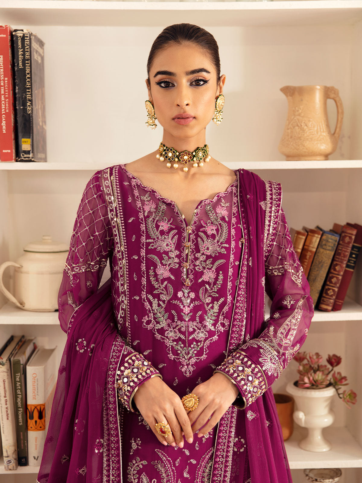Roheen GL-EC-23V1-04 Embroidered Chiffon 2023 volume 1 by Gulaal