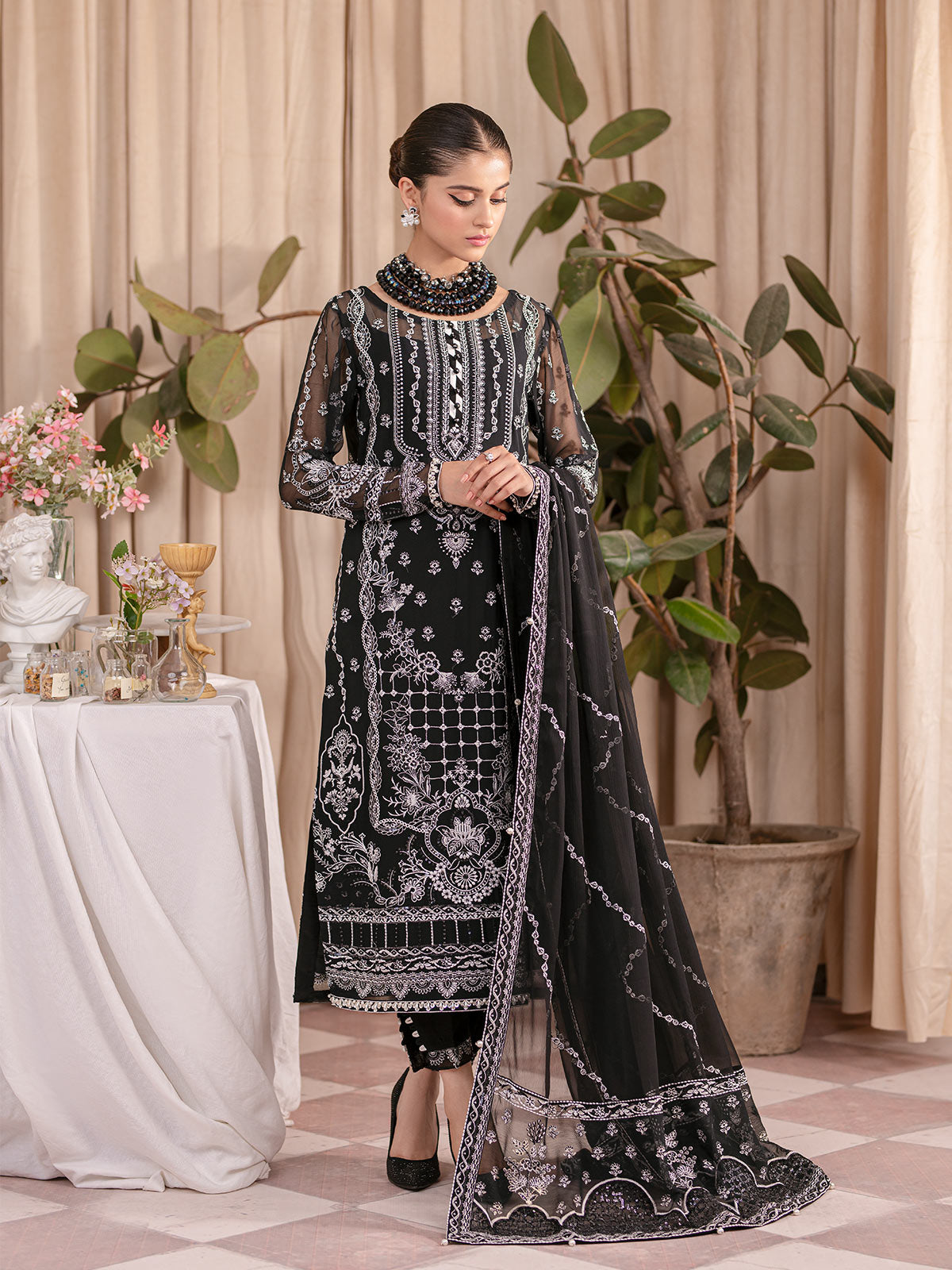 Mahjabeen UC-01 Embroidered Chiffon 2023 by Gulaal