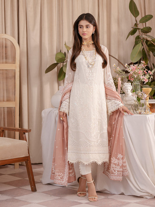 Meesha UC-02 Embroidered Chiffon 2023 by Gulaal