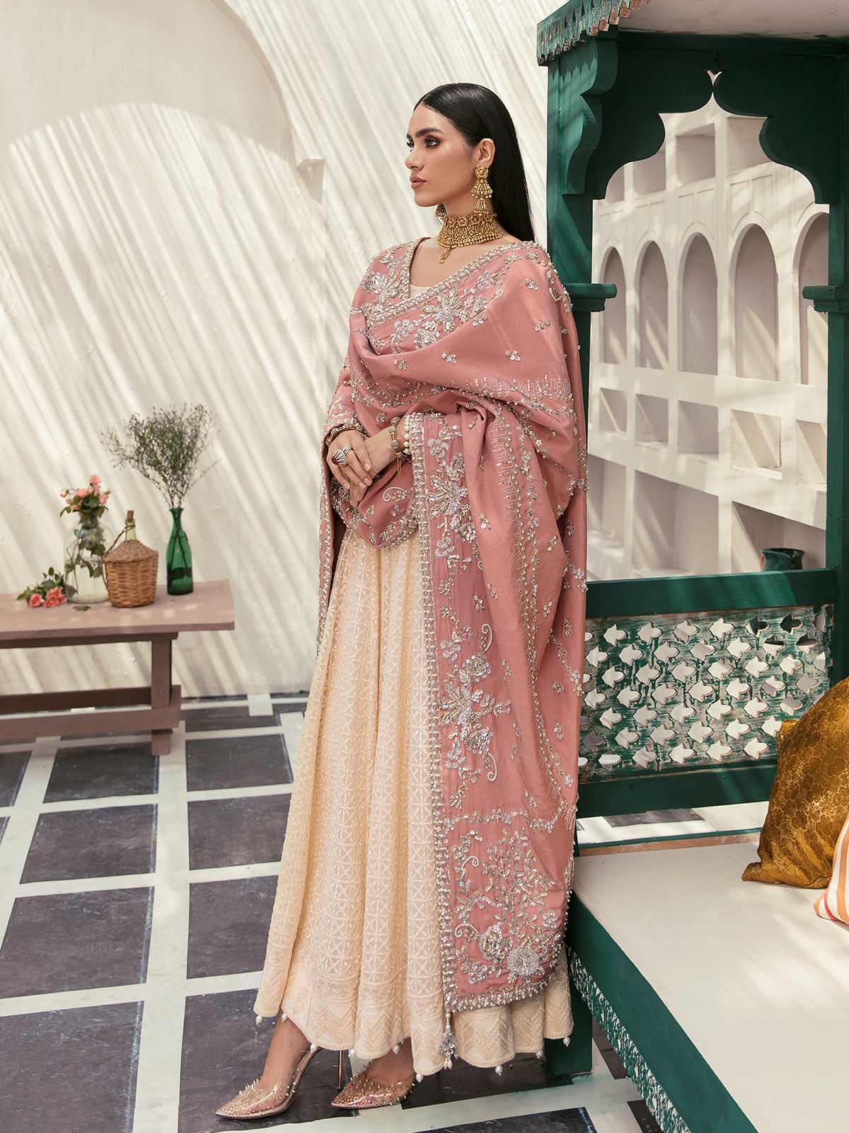 GL-WS-22V1-34 (Pishwas and chooridaar pyjama) Zaryaab Wedding Formals Collection by Gulaal