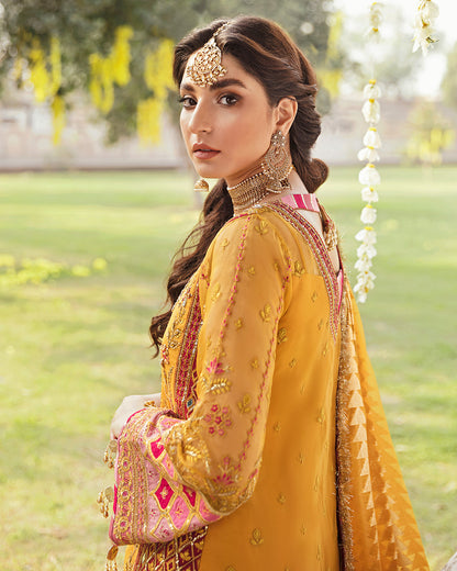 Masakali Embroidered Net 3-Piece Suit WU-03 Wedding Unstitched Collection 2021