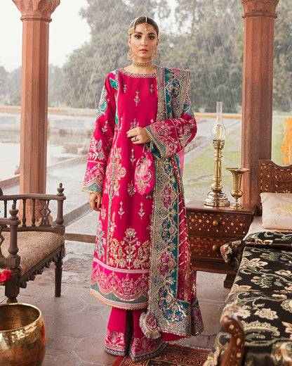 Kashni Embroidered Silk 3-Piece Suit WU-05 Wedding Unstitched Collection 2021