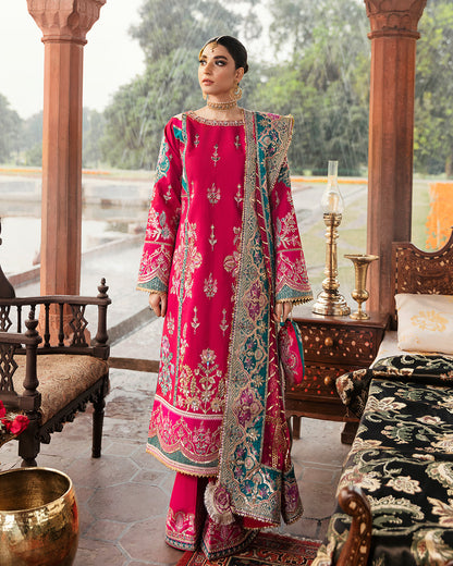 Kashni Embroidered Silk 3-Piece Suit WU-05 Wedding Unstitched Collection 2021